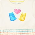 thumbnail image 4 of Inktastic Cute Gummy Bears and Heart Girls Baby Dress, 4 of 5