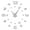 Silver, variant on Real Special Dots Silhouette Frameless Wall Clock Stickers, DIY Modern Decorative Clocks for Living Room, Bedroom, Office - Easy to Install, Large 3D Clock Design (Black,37in)