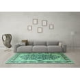 thumbnail image 3 of Ahgly Company Indoor Rectangle Persian Turquoise Blue Traditional Area Rugs, 4' x 6', 3 of 4