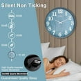 thumbnail image 3 of Large Indoor Outdoor Clock, 18 Inch Waterproof Oversized Wall Clock, Silent Battery Operated for Garden Pool Patio Living Room Office Decorative, 3 of 9