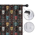 thumbnail image 4 of Blackout Kids Curtains,Colorful Skull Flower Pattern Childrens Insulated Curtains Set Of 2,Bedroom Essentials,Toddler Room Decor 52"x63", 4 of 5