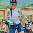 thumbnail image 1 of Ensemble de Cyclisme pour Femmes, Haut à Manches Longues et Shorts à Bretelles, 1 of 5