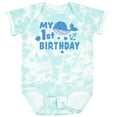 thumbnail image 3 of Inktastic Nautical My 1st Birthday with Blue Whale and Anchor Boys or Girls Baby Bodysuit, 3 of 5