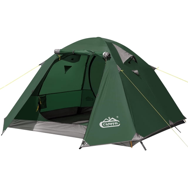Carpa para Mochileros Camppal Impermeable para 2-3 Personas, 3 Estaciones