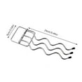 thumbnail image 7 of ROBOT-GXG Towel Rack Swing Arm - 24cm/9.44 inch Swivel Towel Bar 3-Arm Bathroom Towel Holder Wall-Mounted Wall Mounted Hand Towel Rack Holder Space Saver Towel Rail for Bathroom Kitchen, 7 of 7