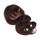 thumbnail image 3 of Peluca larga y rizada Ticfox para mujer hebilla color marrón con flequillo, 3 of 14