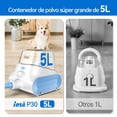 thumbnail image 3 of Aspiradora para Mascotas INSE P30 - 5 en 1, 4.5 L Capacidad Grande, Ultra Silenciosa, Color Azul Blanco | Ideal para Hogar, 3 of 8