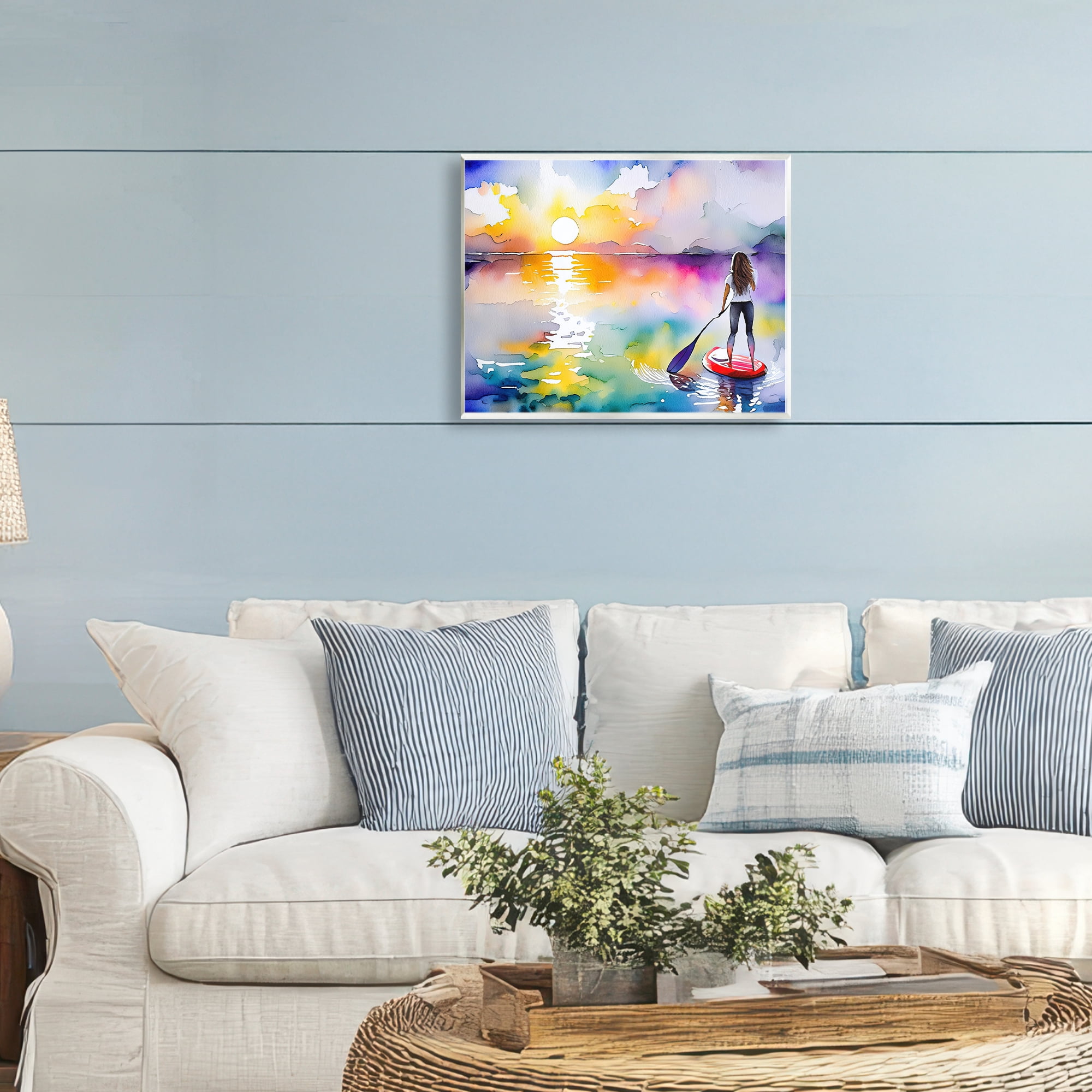 Stupell Industries Sunset Paddle Drift Wall Plaque Art, design by Shelly Craig