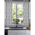thumbnail image 2 of Black White Sheer Curtains 39 Inch Length 2 Panels Set for Living Room/Bedroom, Modern Abstract Art Farmhouse Kitchen Curtains Grommet Semi-Sheer Curtains Drapes Voile Window Treatments 27.5"x39"x2, 2 of 7