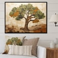 thumbnail image 2 of Designart "Majesty of Green Baobab African Tree II" Extra Large Floral Framed Wall Art - Global Green Tree African Living Room Framed Canvas Art, 2 of 7