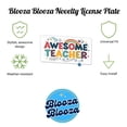 thumbnail image 2 of Awesome Teacher Inspirational Metal Novelty License Plate, 2 of 7