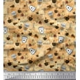 thumbnail image 1 of Soimoi Rayon Fabric Hot Coffee Beverages Printed Craft Fabric by The Yard 42 Inch Wide, 1 of 1
