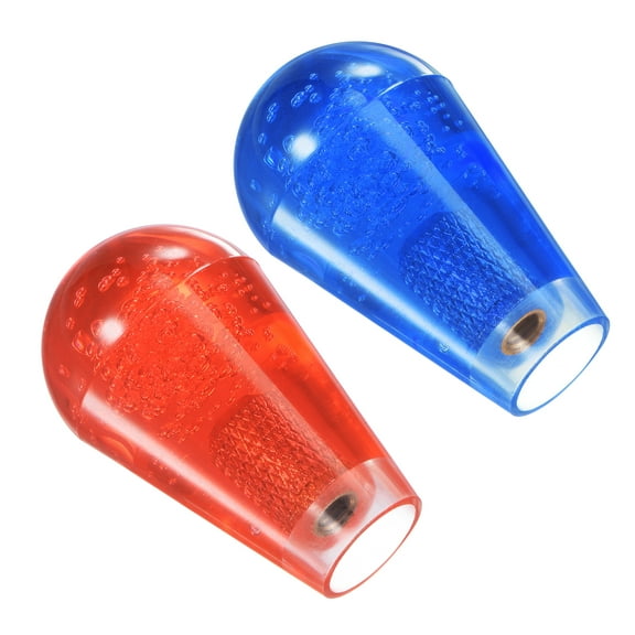 Uxcell Red Blue Ellipse Oval Joystick Rocker Ball Top Handle for Arcade Game
