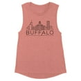 thumbnail image 1 of Skyline Buffalo New York Women's Muscle Tank X-Large Desert Pink, 1 of 5