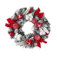 thumbnail image 3 of Corona navideña artificial, guirnalda colgante para árbol de Navidad, coronas navideñas para puertas. 30 cm de diámetro, 3 of 9