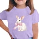 thumbnail image 1 of Camiseta de Manga Corta Crop Top para Niños de Pascua de Manga Corta Impresa con Suave 95% Poliéster 5% Spandex, Cuello Redondo Casual Versátil Top para Niños Diario, 1 of 5