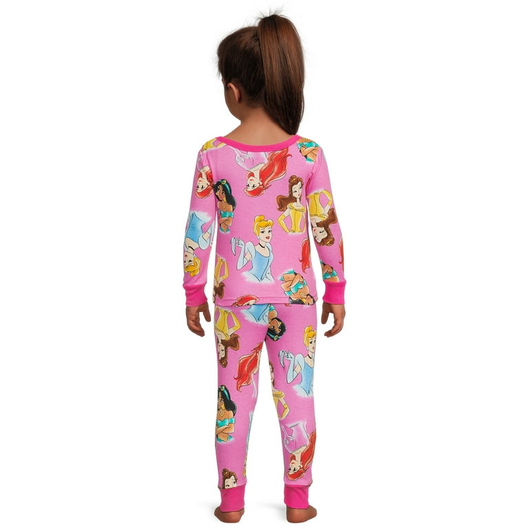 Disney Princess Toddler Girls Long Sleeve Top and Pants 2 Piece Pajama Set Sizes 12M 5T Walmart