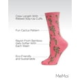 thumbnail image 3 of MeMoi Cactus Bamboo Blend Crew Socks - Womens - Female, One Size, Confetti Pink, 3 of 10