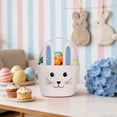 thumbnail image 4 of Woven Basket With Handle, Bunny Ear Basket, Easter Gift Container, Festive Easter Basket, Woven Holiday Basket, Easter Basket for Storage, Party Basket for Easter, Cute Woven Basket, 4 of 6