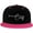 Pink, variant on Beautiful Crazy Hip Hop Hat Two Tone Flat Bill 6 Panel Cap Unisex