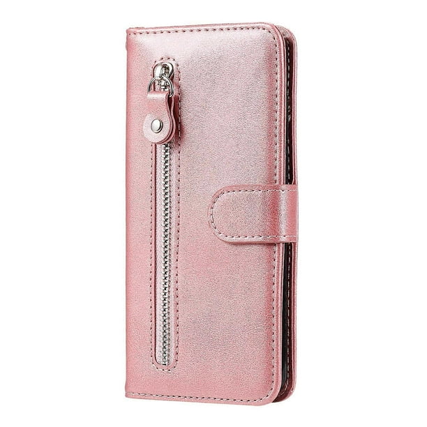 Case Compatible with Xiaomi 12T Leather Wallet Stand Case, Rose Gold, Protective Phone Case for Xiaomi 12T