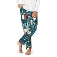 thumbnail image 2 of Hirioo France and Paris for Teenagers' Pajama Pants Womens Lounge Pants with Pockets Pj Bottoms Pants for Men-Large, 2 of 6