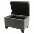 thumbnail image 4 of Julian Rectangular Bonded Leather Storage Ottoman, 4 of 7