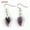 Amethyst, variant on Natural Crystal Angel Wing Gemstone Earrings Quartz Chakra Healing Stone Jewelry-Amethyst