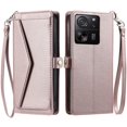 thumbnail image 1 of Wallet Multi-Card Slot Leather Phone Case With Lanyard,iPhone 14 Pro Max, 1 of 8