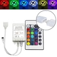 thumbnail image 3 of LED Bande Lumineuse RGB Boîtier de Commande + 24 Touches IR Télécommande pour 12V 3528 5050, 3 of 9