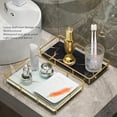 thumbnail image 3 of Bathroom Vanity Tray, Rectangle Bathroom Tray For Counter Anti Slip  Kitchen Tray Countertop Organizer  For  Jewelry Perfume   Dispenser, 3 of 8
