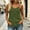Army Green, variant on Cotton Linen Tank Tops for Women Spaghetti Strap Flowy Camisole Tops Summer Sleeveless V Neck Babydoll Peplum Shirts