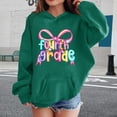thumbnail image 2 of Cute Hoodies for Teen Girls Trendy Oversized Hooded Sweatshirt Fourth Grade Colorful Bow Graphic Long Sleeve Pullover Sweater, 2 of 9