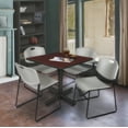 thumbnail image 2 of Regency Kobe 36 in. Square X-Base Breakroom Table- Mahogany, 4 Zeng Stack Chairs- Grey, 2 of 8