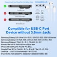 thumbnail image 7 of USB C Headphones Wired,2Pack Type C Wired Earphones USBC Wired Earbuds Noise Cancelling Ear Buds w/ Mic Microphone Remote Control Type C Headphone Compatible with Samsung Android iPad, 7 of 7