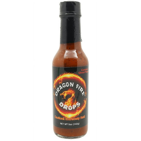 Dragon Fire Drops Extra Hot 5 oz Insane Hot Sauce
