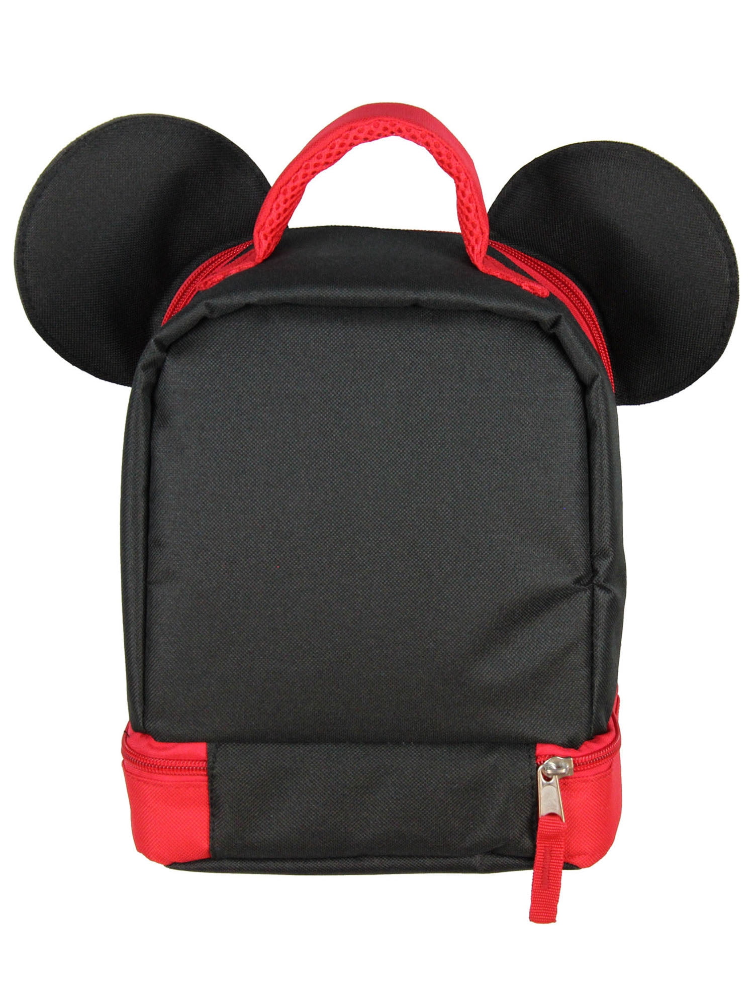 Mickey Mouse Dual Compartment 3D Ears Winking Mickey Insulated Lunch Box