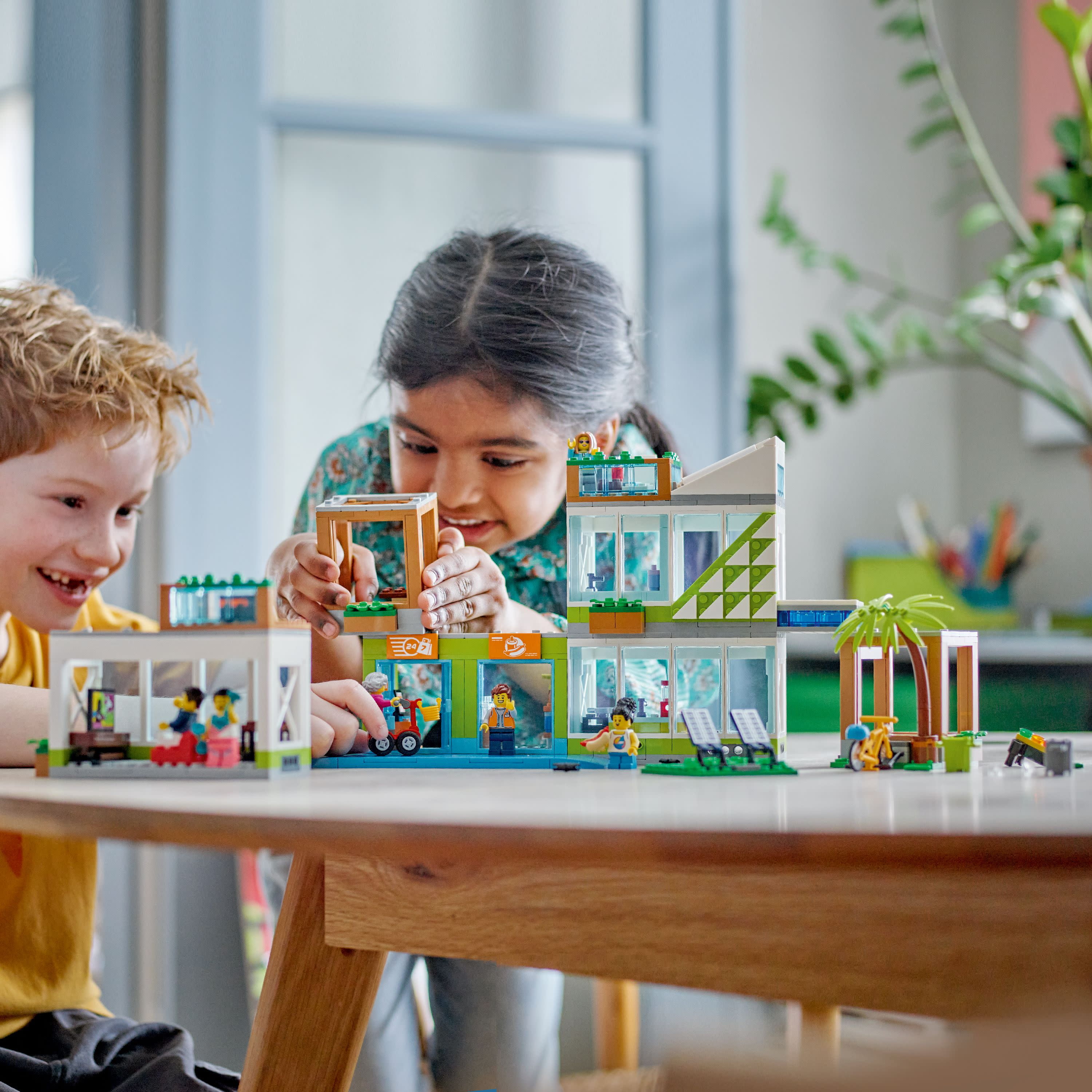 LEGO My City Apartment Building 60365 Toy Set with Connecting