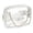 White, variant on Clear Bag for Women Stadium Approved Fanny Pack Waist Belt Bag Transparent Fashion Crossbody Purse with Adjustable Strap for Sports Events Concerts - Black