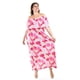 thumbnail image 5 of Vestido plisado Roman Fashion Tallas Extras 2319 Fucsia 40, 5 of 6
