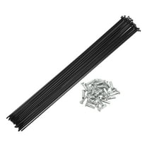 Unique Bargains Universal Bicycle Spokes Bike Wheel Spokes 14G 301mm Length Carbon Steel Black 1 Set