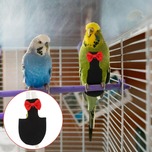 LOLIPPYY 1 Set Fitted for Birds Flight Suit Design Parrot Diapers Reusable