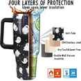 thumbnail image 6 of Halloween Tumbler 40 oz Ghost Tumbler Spooky Leak Proof Cup Insulated Water Bottle Coffee Travel Mugs for Halloween Decor Gifts for Women Men (1PCS), 6 of 6