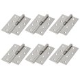 thumbnail image 5 of Juego de 6 bisagras con bandera para puerta, muebles, rodamiento silencioso, bisagra a tope, accesorios de Hardware para el hogar, 5 of 5