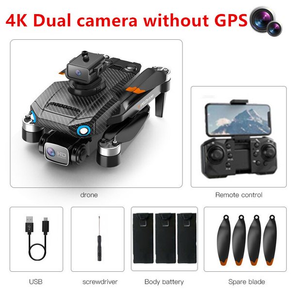 Dron RC Profesional 6K ESC HD Cámara 5G WIFI FPV motor sin escobillas cinco caras evitación de obstáculos plegable juguetes para niños regalo Fivean unisex