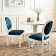 thumbnail image 4 of Safavieh Holloway Traditional Adult French Country Wood Solid Print Dining Side Chairs, Multi-color (Set of 2), 4 of 6