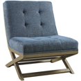thumbnail image 1 of Ashley Sidewinder Tufted Accent Chair in Blue, 1 of 5