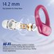 thumbnail image 4 of Auriculares inalámbricos Qecnato Bluetooth 5.4 75H Playtime IP7 Rose Gold, 4 of 7