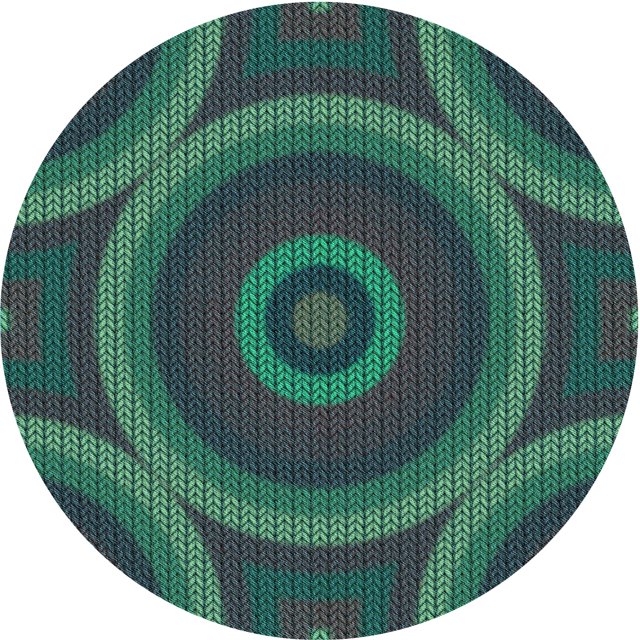 Ahgly Company Machine Washable Indoor Round Transitional Dark SlateGray or Dark SlateGrey Green Area Rugs, 5' Round