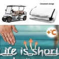 thumbnail image 5 of Bulopur Golf Seat Covers for Cart Waterproof Golf Cart Seat Blanket with 4 Front Pockets& Nonskid Bottom Compatible with EZGO, Yamaha, Club Car, 5 of 8